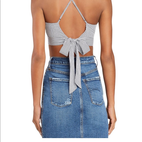 AQUA Two piece striped set- size Small - Picture 3 of 5